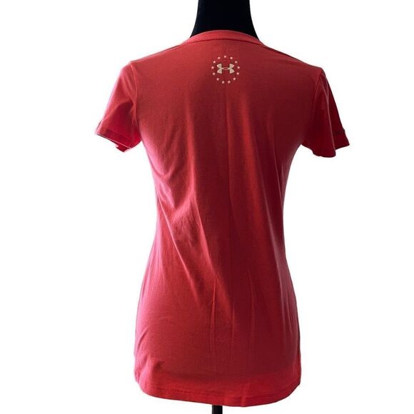 Under Armour Heat Gear Wounded Warrior Project WWP Short Sleeve Pink Tee in Size - Picture 4 of 12